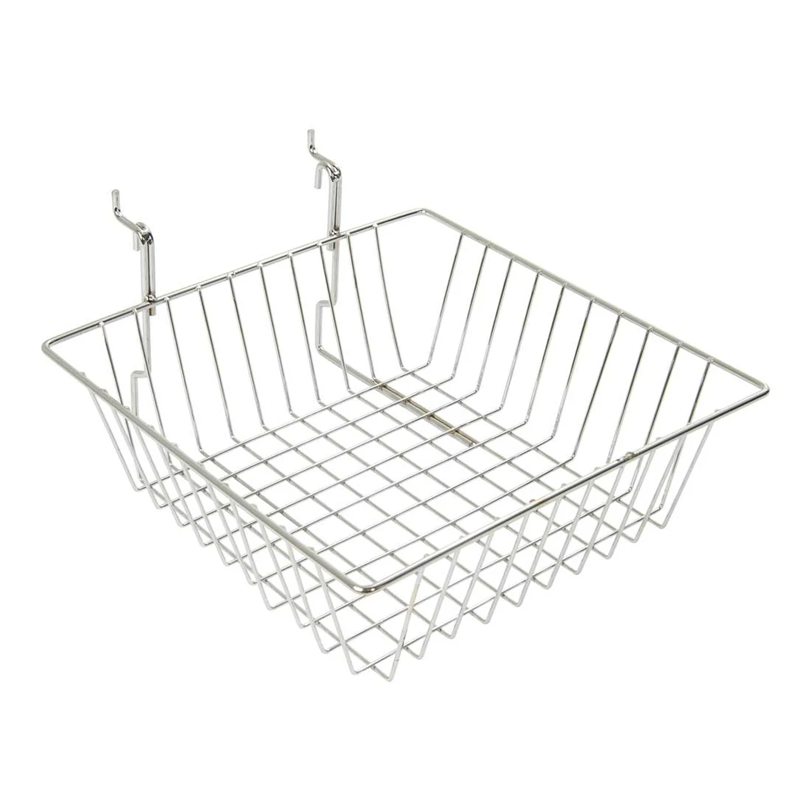 12″x12″x4″ Wire Basket For Mesh Panel(Grid Panel) & Slatwall