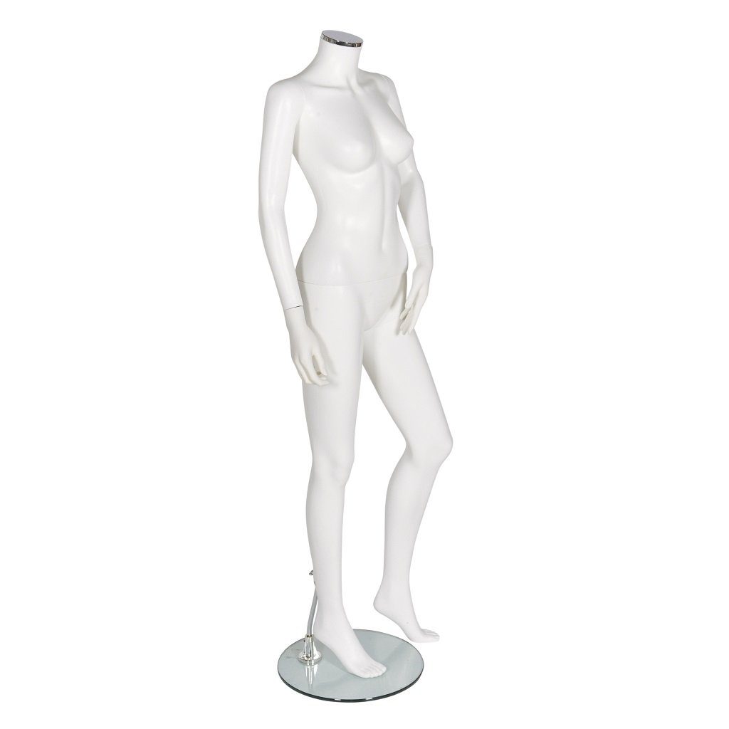 Female Mannequin – No Head – Matt White – Pose 2