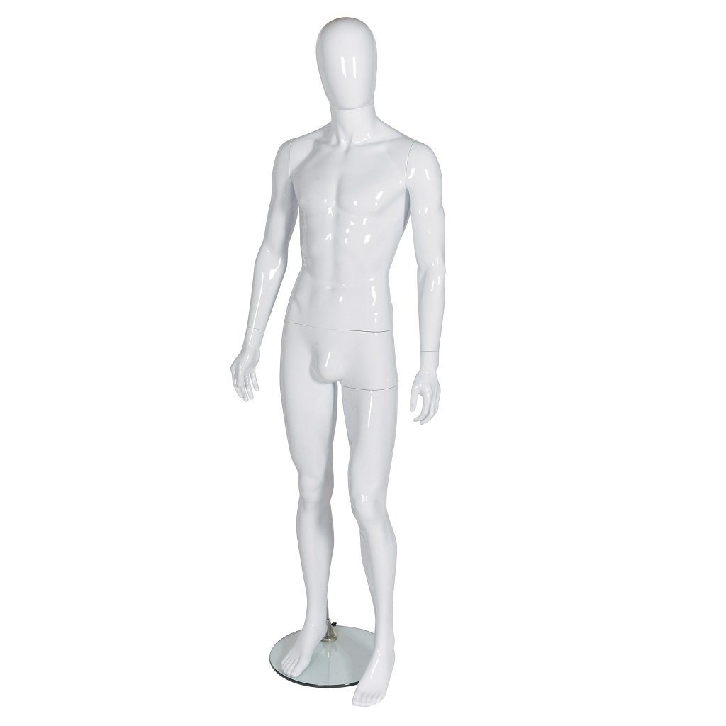 Male Mannequin – No Head – Black Finish