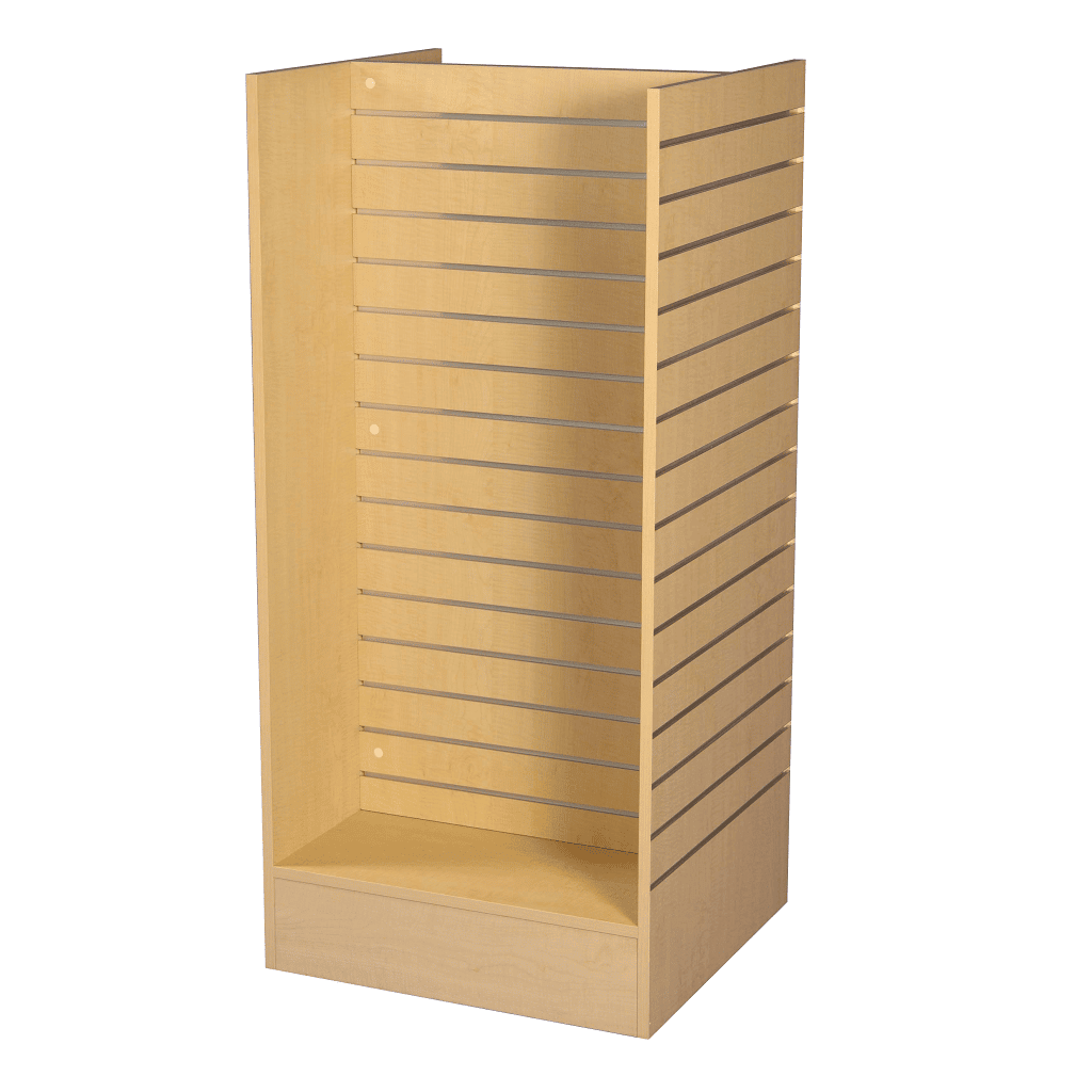 H Style Slatwall Gondola Display Unit – Maple – 630mm Wide