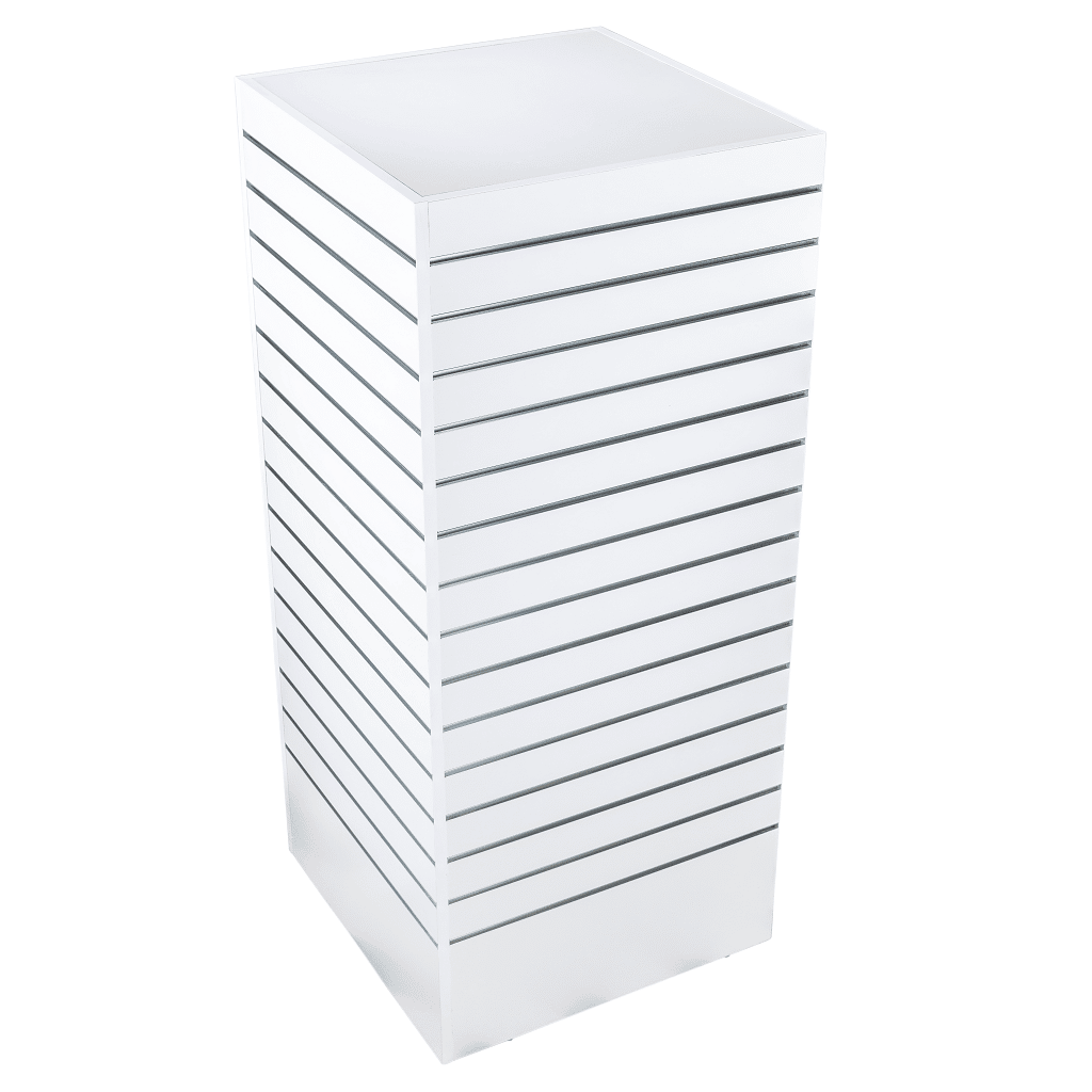 Slatwall Tower Display Unit – White