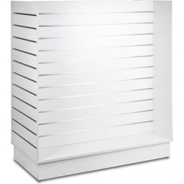 H Style Slatwall Gondola Display Unit – White – 1240mm Wide