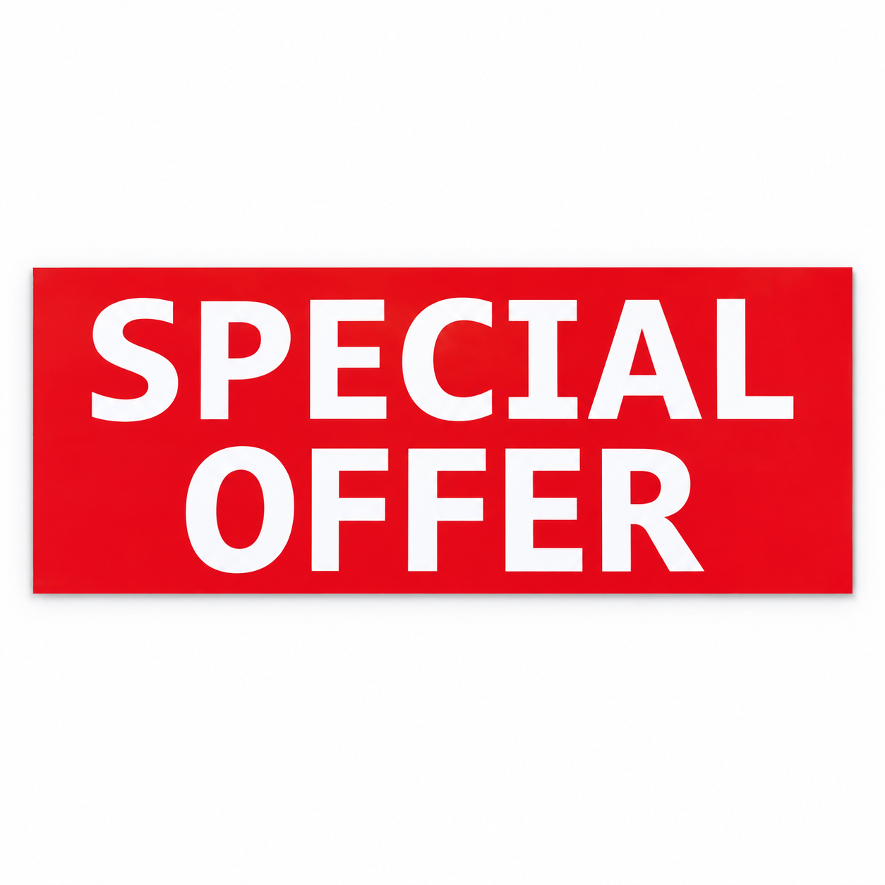 SPECIAL OFFER Poster 120cm x 40cm Red Retail Promotional Sale Sign