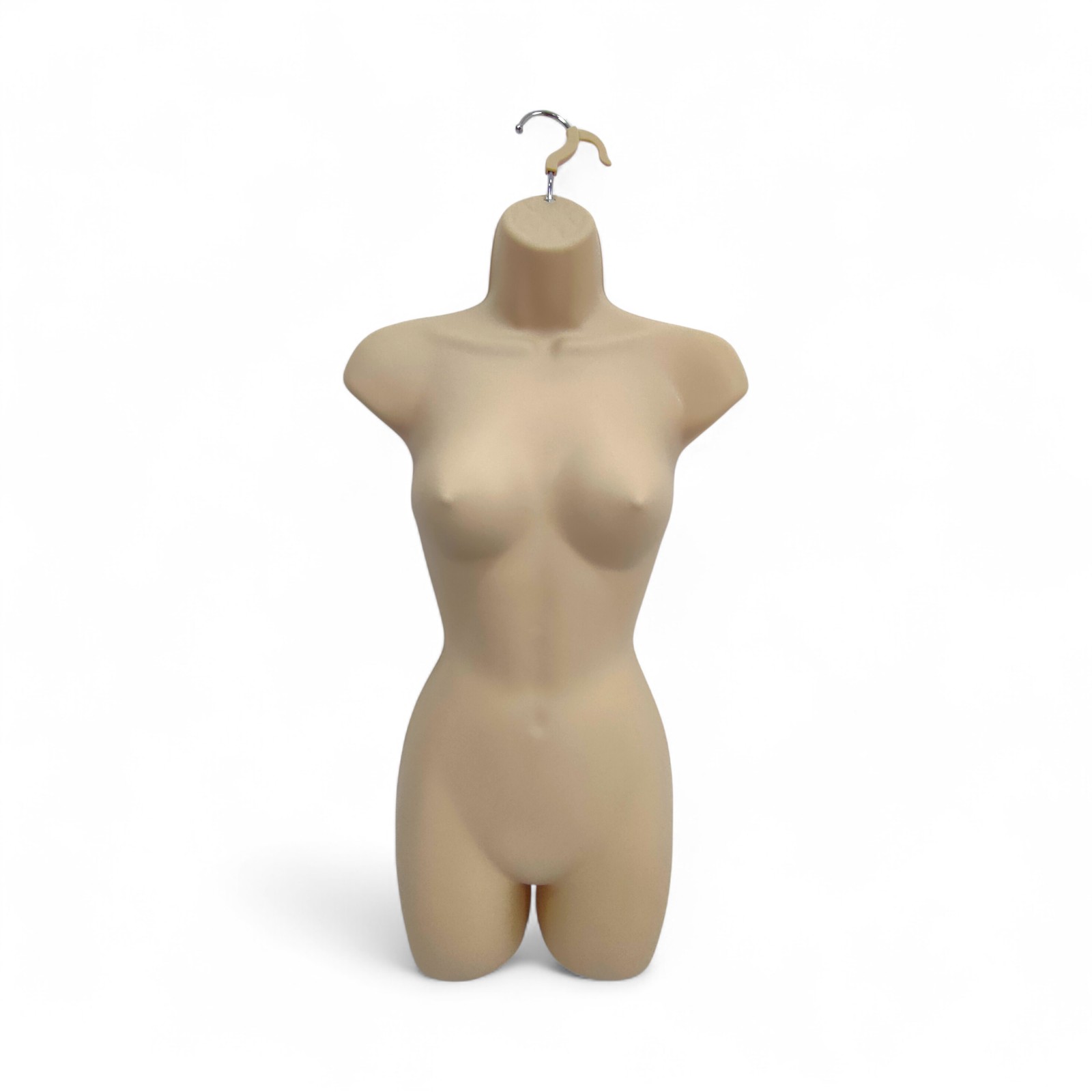Skin Color Female Hanging Body Form Matt Plastic Display Torso Mannequin