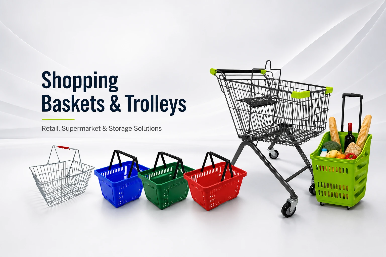 How to Choose Shopping Baskets and Trolleys for Your Store