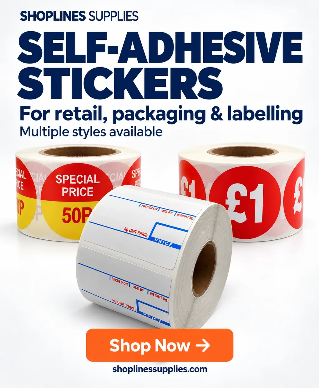 Self-adhesive stickers for retail, packaging & labelling