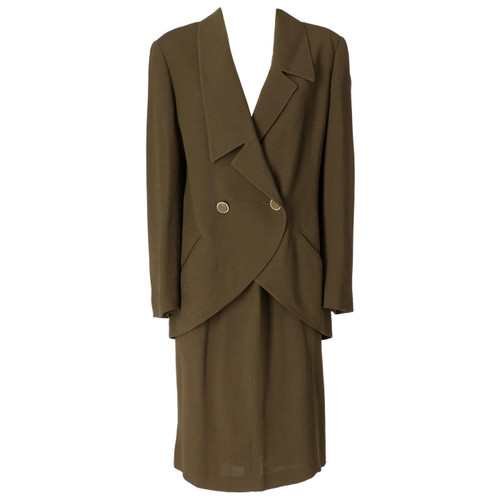 1980s Karl Lagerfeld Khaki Suit