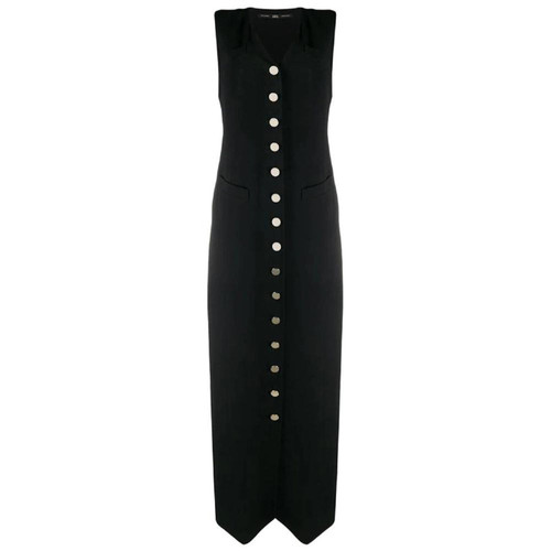 1990s Gianfranco FerrÃ© Black Dress