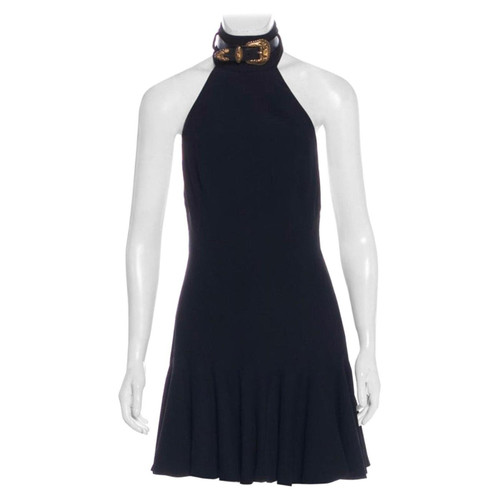 Alexander McQueen Buckle Halter Mini Dress, 2010