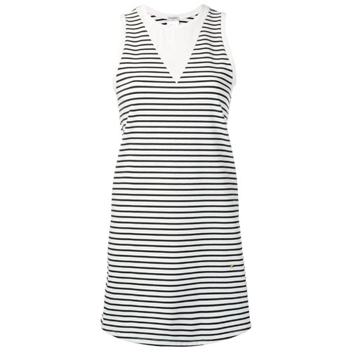 2000s Chanel White And Black Striped Dress