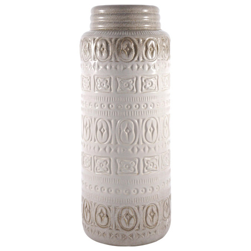 Scheurich Keramik West Germany Large Pottery Off-White Vase, circa 1960s