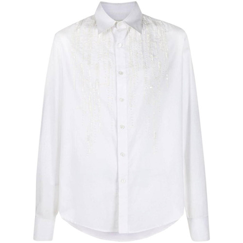 1990s Gianfranco FerrÃ© Embroidered White Shirt