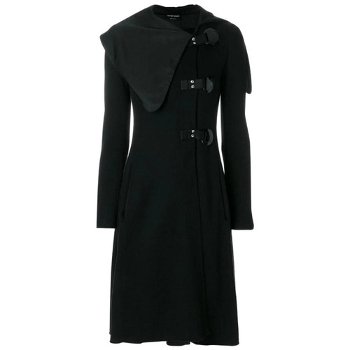 1990s Giorgio Armani Black Wool Coat