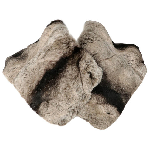 2000s Gianfranco FerrÃ¨ Striped Chinchilla Fur Scarf