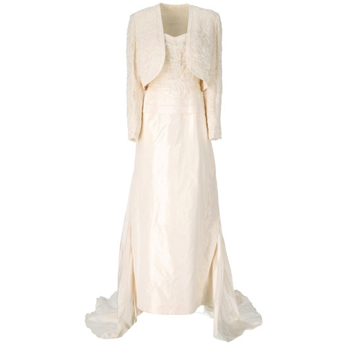 1990s MosÃ© Train Wedding Dress