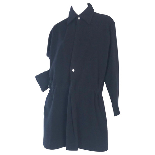 1990s Yohji Yamamoto Fleece Dress w/ Slash Back