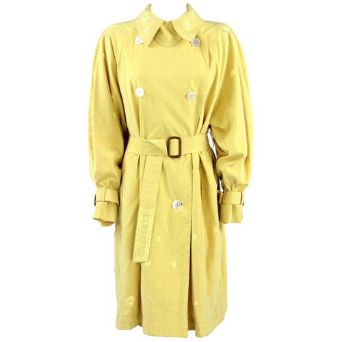1980s HermÃ¨s yellow Raincoat