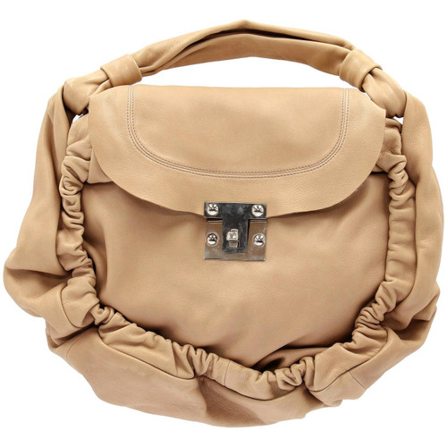 2000s Marni Beige Leather Design Bag