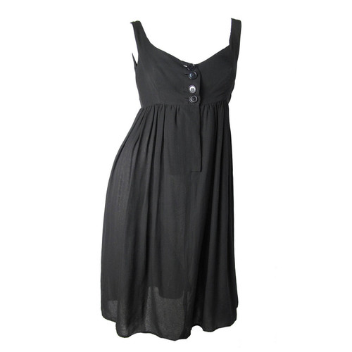 1960s Rudi Gernreich Black Silk Chiffon Dress