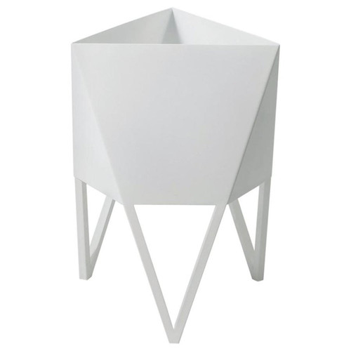 Large Deca Planter in White by Force/Collide, Indoor/Outdoor, 2021