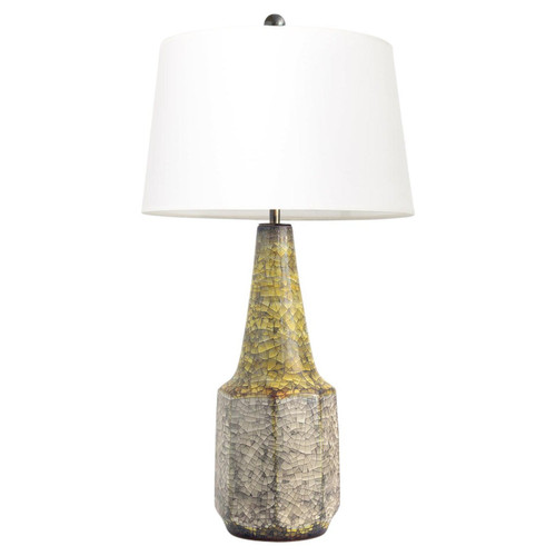 Michael Andersen & Son Crackle Glazed Lamp, 1950's Bornholm, Denmark, 1950