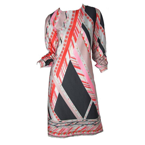 Lanvin Geometric Print Dress, 1960s
