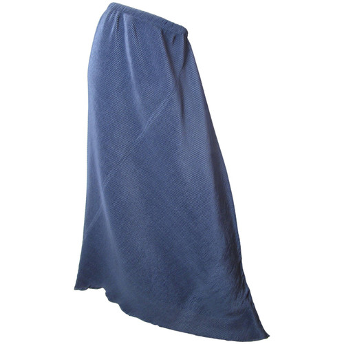 Issey Miyake Black Pleated Asymmetrical Skirt