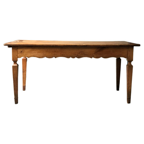 19th Century French ProvenÃ§al Walnut Farmhouse Dining Table