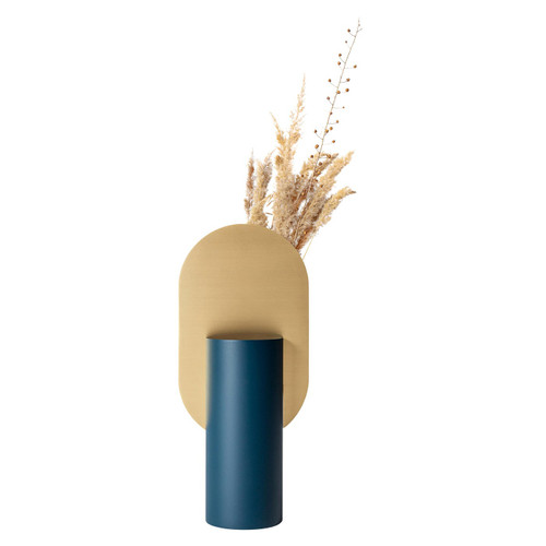 Modern Vase Genke CS3 by Noom in Brass and Steel