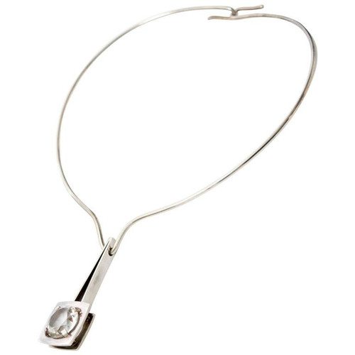 Scandinavian modern silver necklace Sven Haugaard, Denmark.