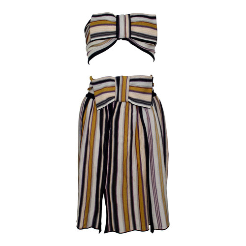 Missoni Striped Bow Bandeau Top Skirt Ensemble