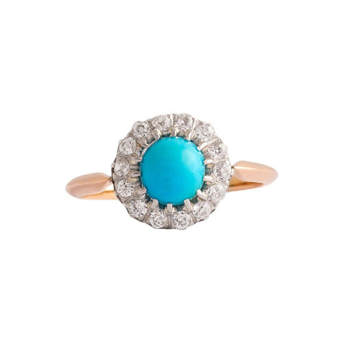 Turquoise Diamond Ring