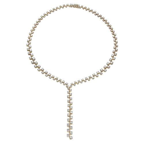 Yellow Gold Necklace with Diamonds