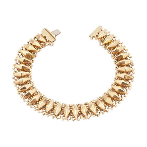 14 Karat Yellow Gold Link Chain Bracelet