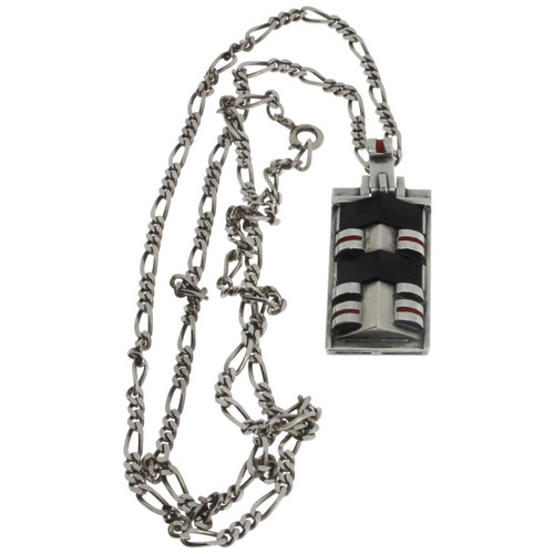 Theodor Fahrner Art Deco Silver Chain Pendant