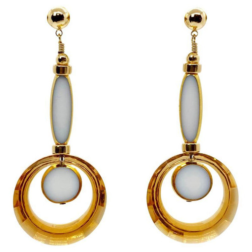 Aura Art Deco German Earrings