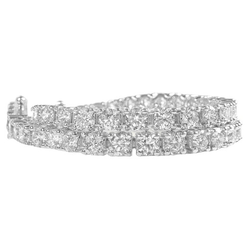 5.71 Carat E-G VVS Diamond Tennis Riviera Bracelet