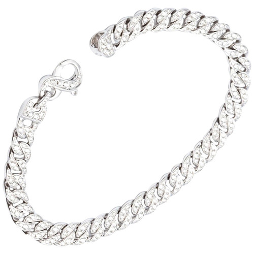 White Gold 18 Karat Gourmet Decorated with 249 Diamonds of 1.78 Carat Color F/G