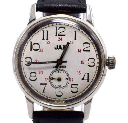 Art Deco Style Gents Wrist Watch by Jaz, French, c1930