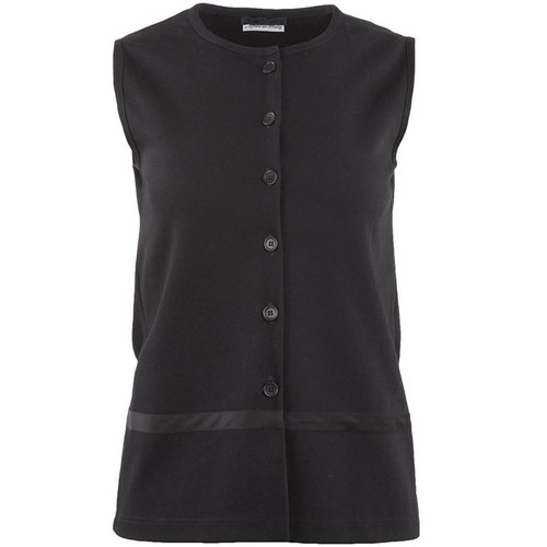 1990's Helmut Lang Minimal Black Buttoned Vest