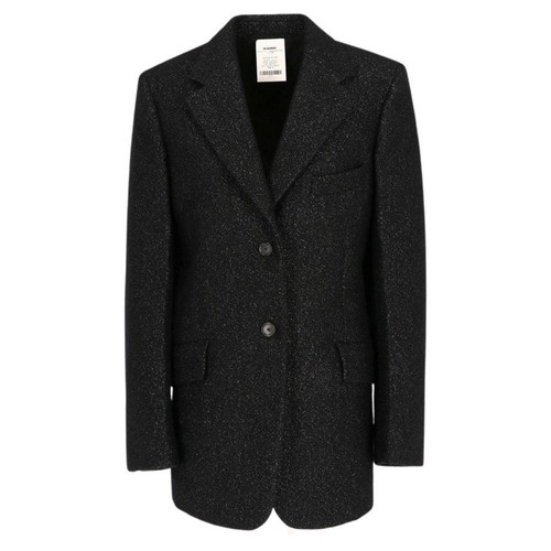 2010s Jil Sander melange black wool blend jacket