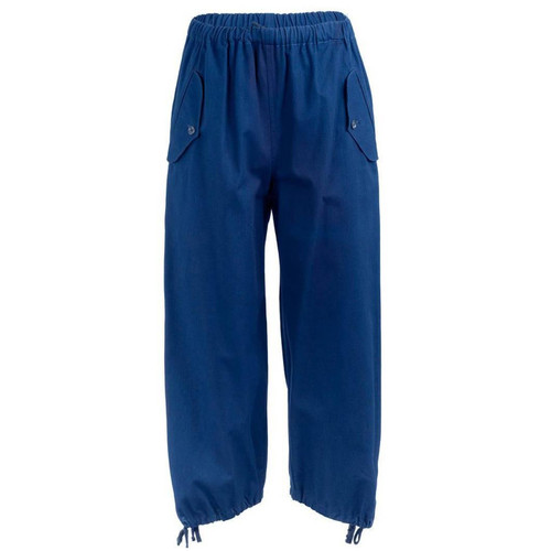 1990's Comme Des GarÃ§ons Blue Cotton Drawstring Pants