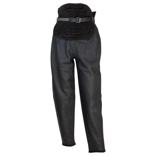 1980's Gianni Versace Leather Pants Big Belt XS/S