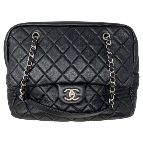 Chanel Black Bowler Tote Bag