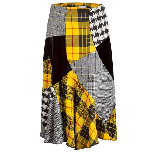 Comme des GarÃ§ons Patchwork Tartan Skirt