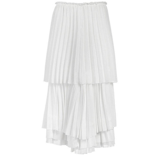 Comme des GarÃ§ons Pleated Silk Skirt