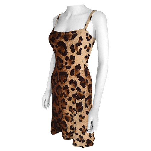 1990's Gianni Versace Leopard Dress Small