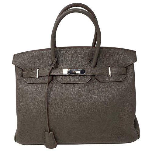 Hermes Birkin 35 Etain Togo Leather Bag