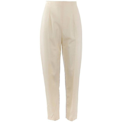 1980's Made in England John Galliano Cream Tapered Trousers