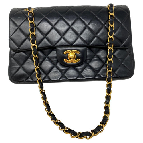 Chanel Black Leather Vintage Flap Bag